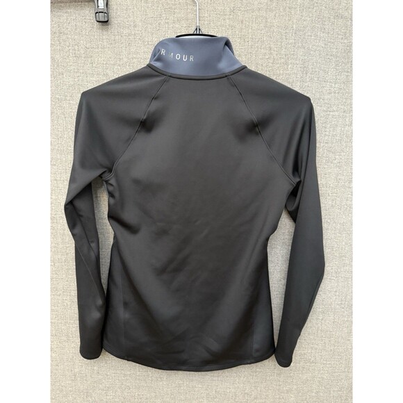 Under Armour Coldgear Half Zip Reflective Training Top Women's Size M Blue Black - Picture 6 of 8